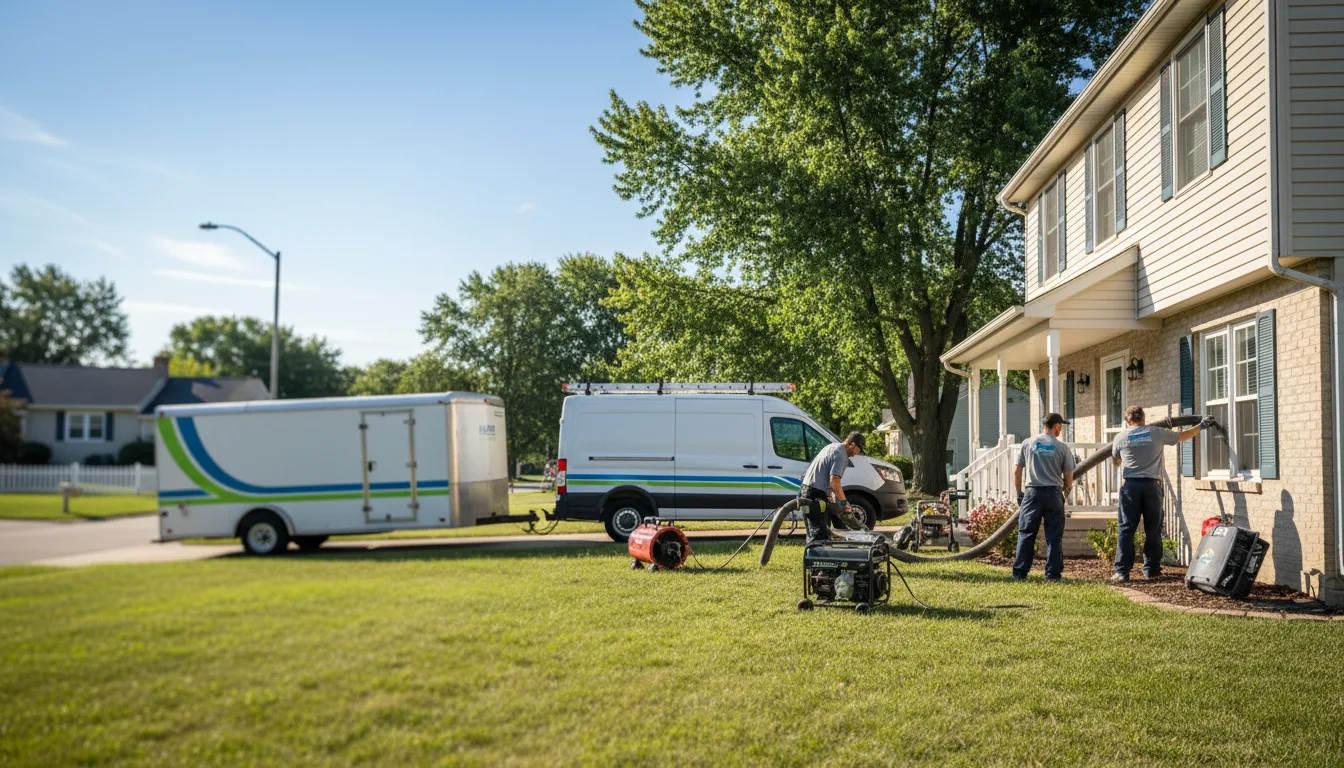 Flooded Basement Restoration And Cleanup With Repair in Triumph, IL near me